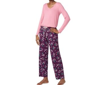 HUE Sleep Pant Christmas Collection, Size M NWT